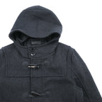 BARNEYS NEW YORK ダッフルコート XL グレー ウール トグルボタン フード付き