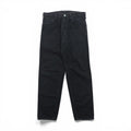 EVISU Made in Japan Black Denim Pants Jeans Medium Tapered 5020 Seagull Paint