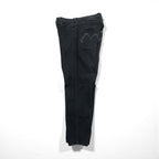 EVISU Made in Japan Black Denim Pants Jeans Medium Tapered 5020 Seagull Paint