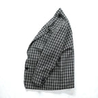 Corpus Christi Tweed 2B Tailored Jacket, Leather, Size L, Black Wool Tartan Check