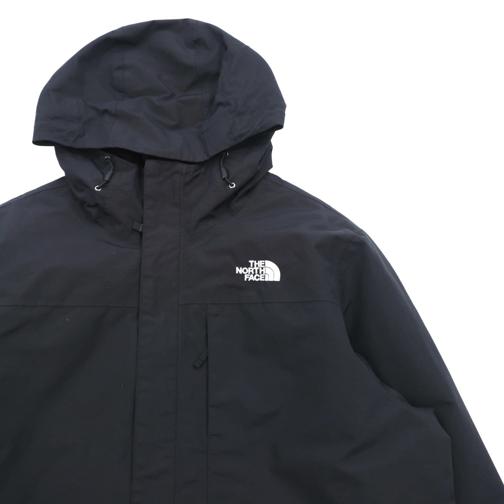 THE NORTH FACE アウトドア マウンテンパーカー XL ブラック ナイロン 防水 DRYVENT ジップインジップ搭載 ドローコード GALLIO TRICLIMATE JACKET NF0A3VL7