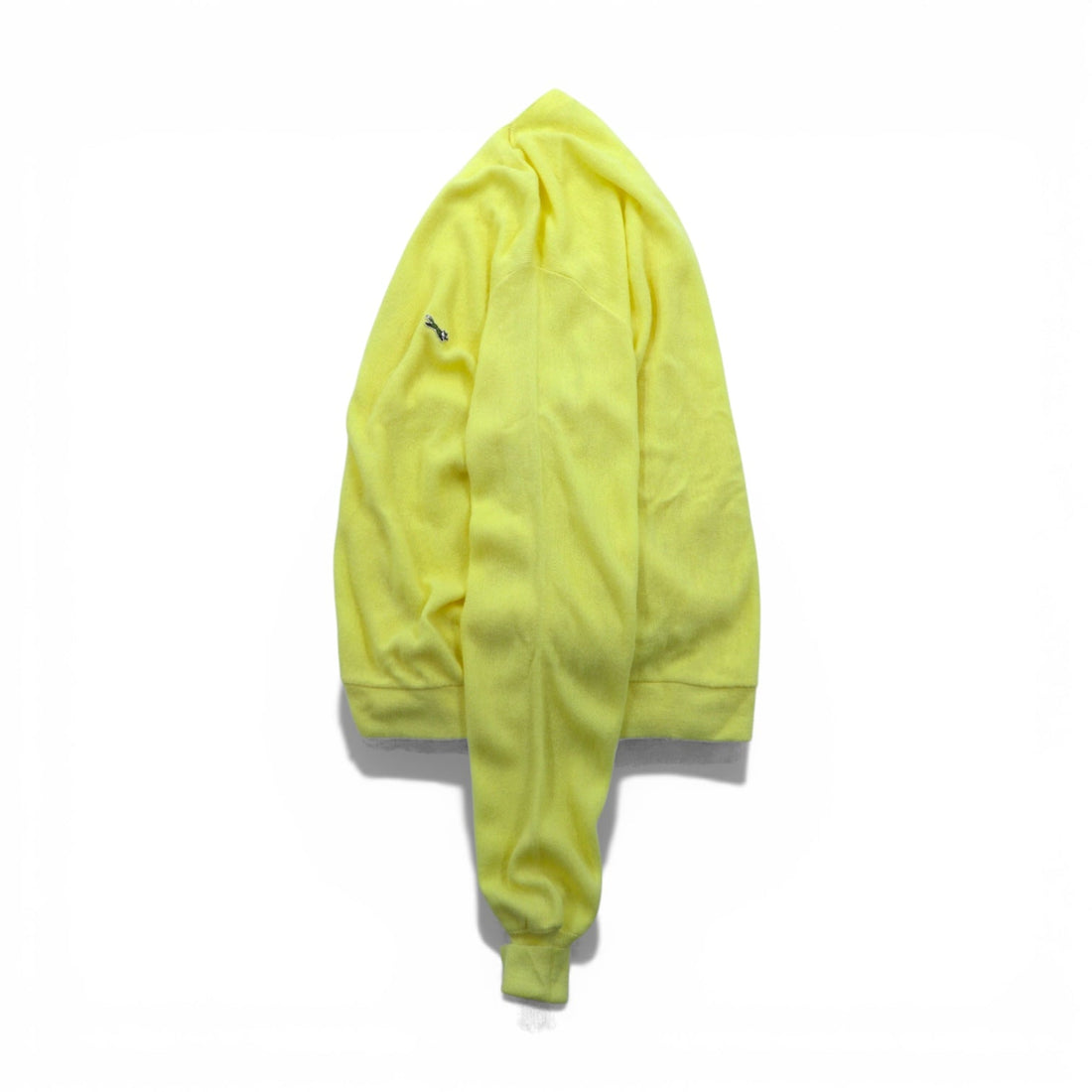 J.C.PENNEY 80s Vintage Knit Cardigan L Yellow The FOX Collection