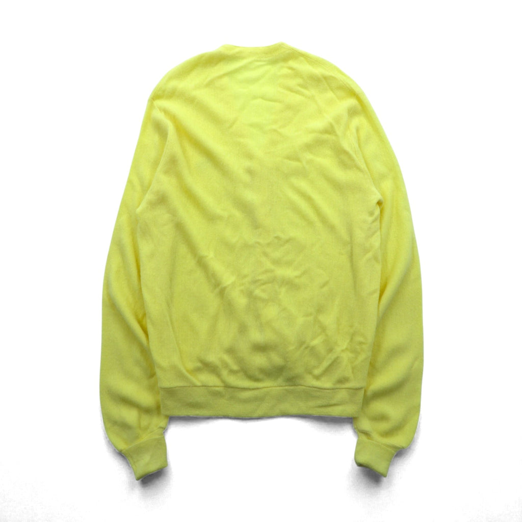 J.C.PENNEY 80s Vintage Knit Cardigan L Yellow The FOX Collection