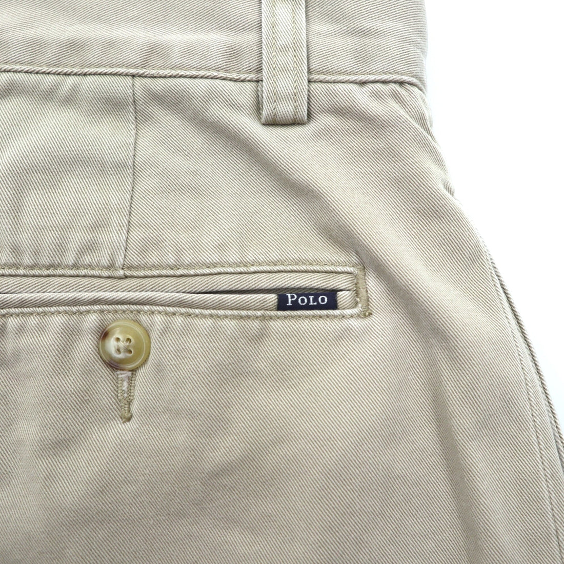 Polo Ralph Lauren Chino Pants, 2-pleat Wide Tapered, Slacks, Large, Beige, Classic Fit, Pleated