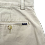 Polo Ralph Lauren Chino Pants, 2-pleat Wide Tapered, Slacks, Large, Beige, Classic Fit, Pleated
