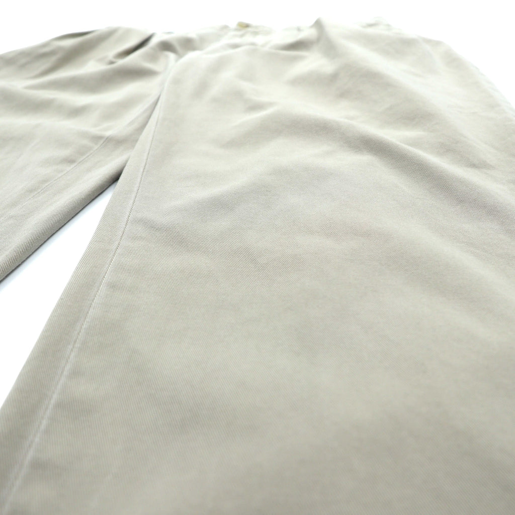 Polo Ralph Lauren Chino Pants, 2-pleat Wide Tapered, Slacks, Large, Beige, Classic Fit, Pleated
