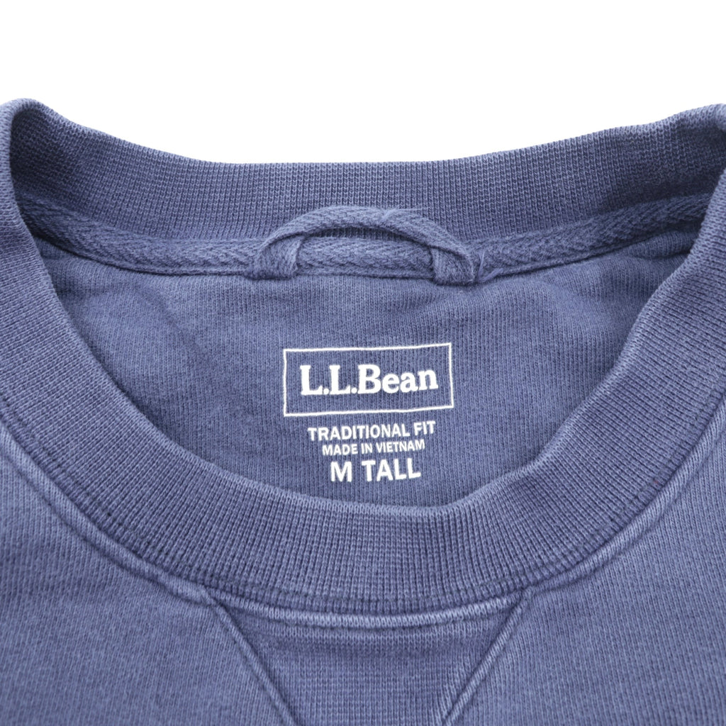 L.L.Bean 前V ブランク スウェット トレーナー M TRADITIONAL FIT ネイビー コットン