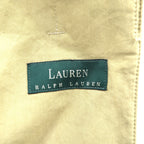 LAUREN RALPH 90s Peach Skin Balmacaan Coat, Soutien Collar, Large, Beige, with a hidden placket and cotton lining.