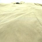 LAUREN RALPH 90s Peach Skin Balmacaan Coat, Soutien Collar, Large, Beige, with a hidden placket and cotton lining.