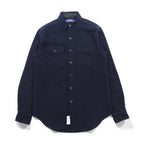 Polo Ralph Lauren Military CPO Shirt, XS, Navy Cotton, Chin Strap, Anchor Button