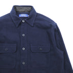 Polo Ralph Lauren Military CPO Shirt, XS, Navy Cotton, Chin Strap, Anchor Button