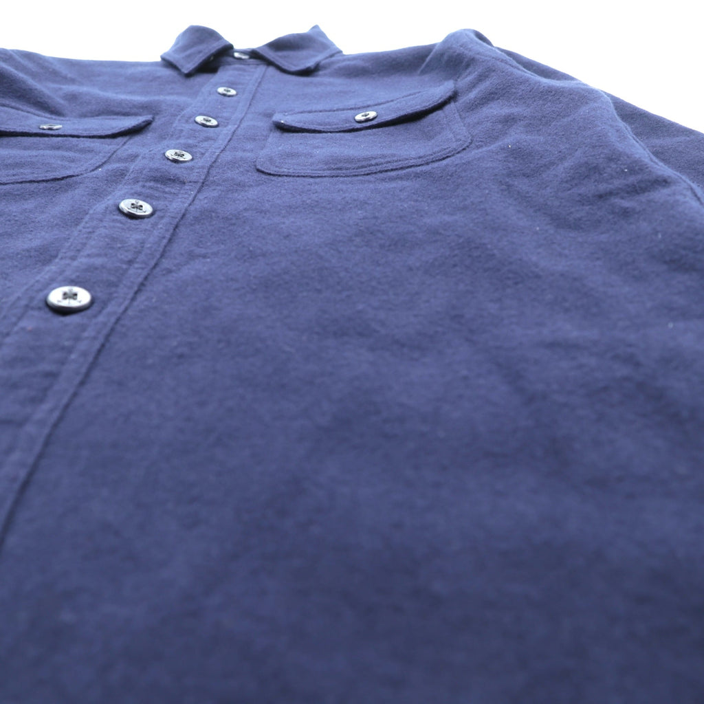 Polo Ralph Lauren Military CPO Shirt, XS, Navy Cotton, Chin Strap, Anchor Button