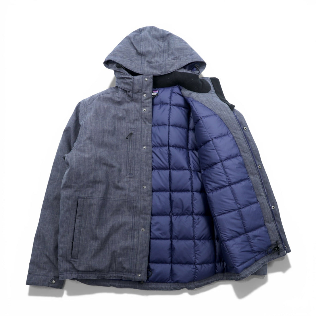Patagonia ダウンジャケット Wanaka Down Jacket L ネイビー h2no 防水 フード着脱式 ドローコード 28471 廃番