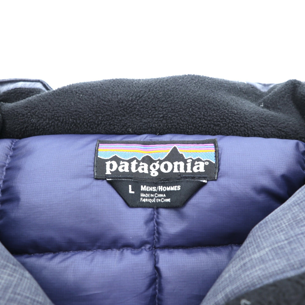 Patagonia ダウンジャケット Wanaka Down Jacket L ネイビー h2no 防水 フード着脱式 ドローコード 28471 廃番