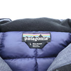 Patagonia ダウンジャケット Wanaka Down Jacket L ネイビー h2no 防水 フード着脱式 ドローコード 28471 廃番