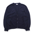 chabala 80s France Vintage Knitwear Vネック ニット カーディガン L ネイビー フランス製