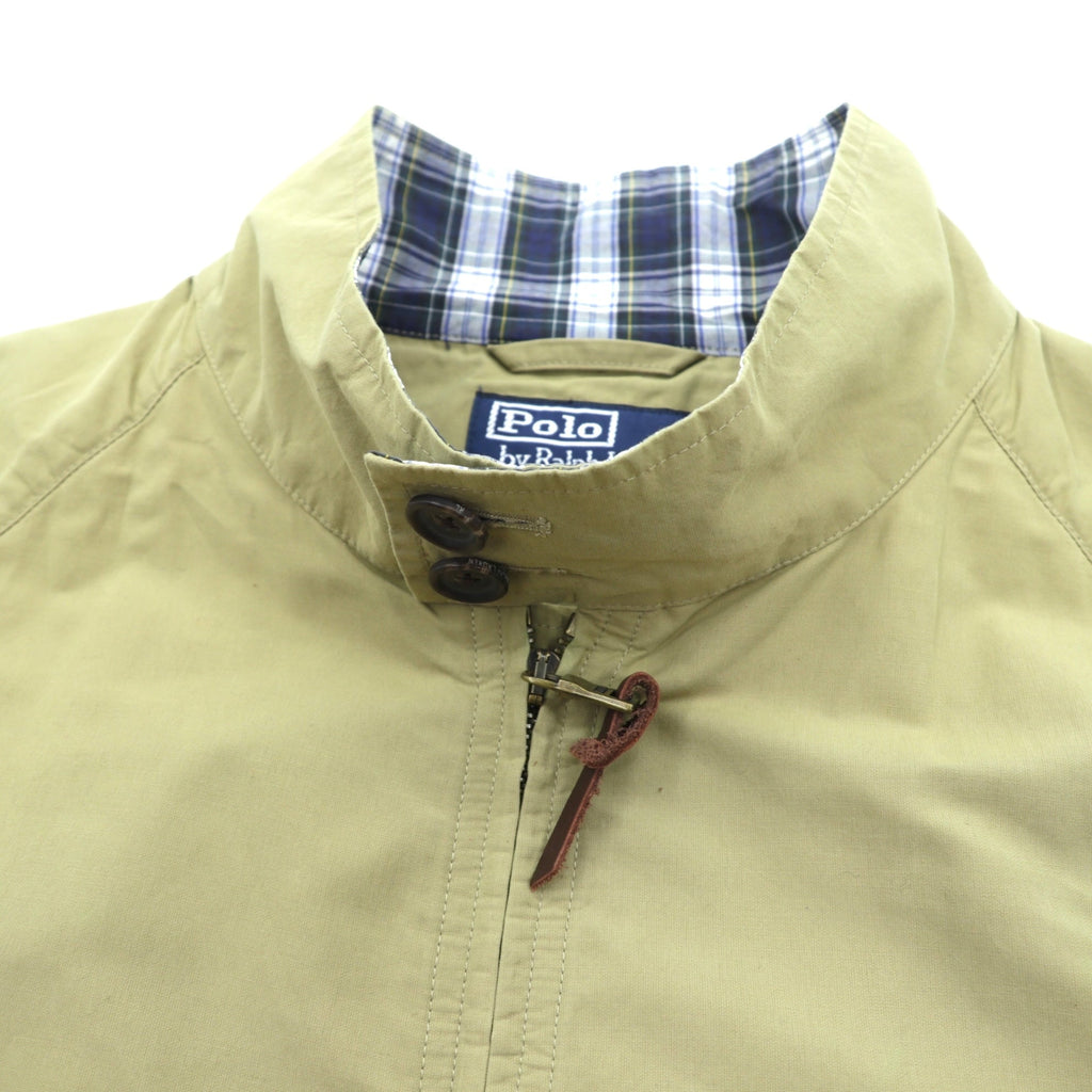 Polo Ralph Lauren 90s Half Coat Hunting Jacket, Large, Beige, Double Zip