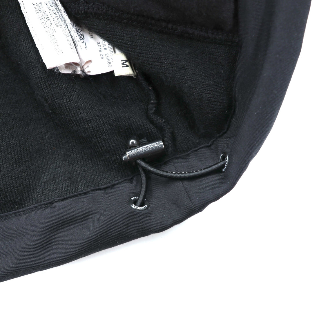 NAPAPIJRI ハーフジップ アノラックパーカー シェルパ フリースジャケット M ブラック ドローコード Teide Fleece Hoodie N0Y13M