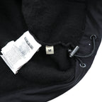 NAPAPIJRI ハーフジップ アノラックパーカー シェルパ フリースジャケット M ブラック ドローコード Teide Fleece Hoodie N0Y13M