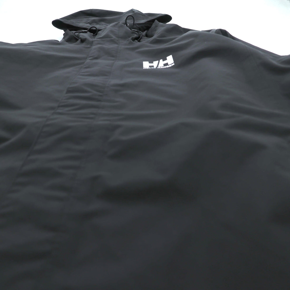 HELLY HANSEN 防水 レインジャケット マウンテンパーカー L ブラック ドローコード SEVEN J Rain Jacket HELLY TECH NB4 62047