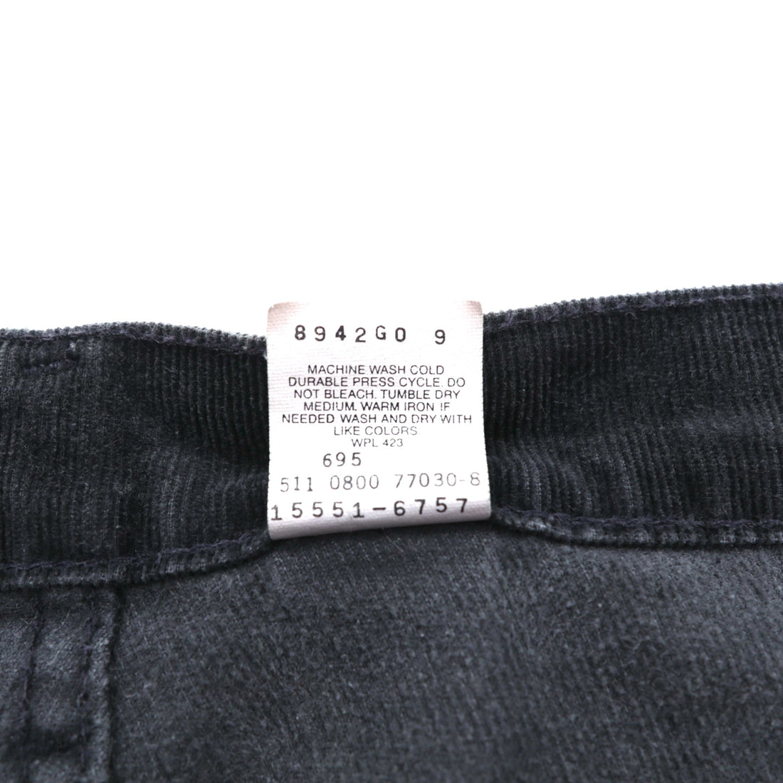 Levi's 90年代 USA製 550 リラックスフィット テーパード コーデュロイ チノパンツ L ブラック ストレッチ RELAXED FIT TAPERED LEG