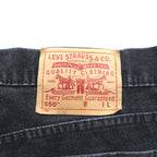 Levi's 90年代 USA製 550 リラックスフィット テーパード コーデュロイ チノパンツ L ブラック ストレッチ RELAXED FIT TAPERED LEG