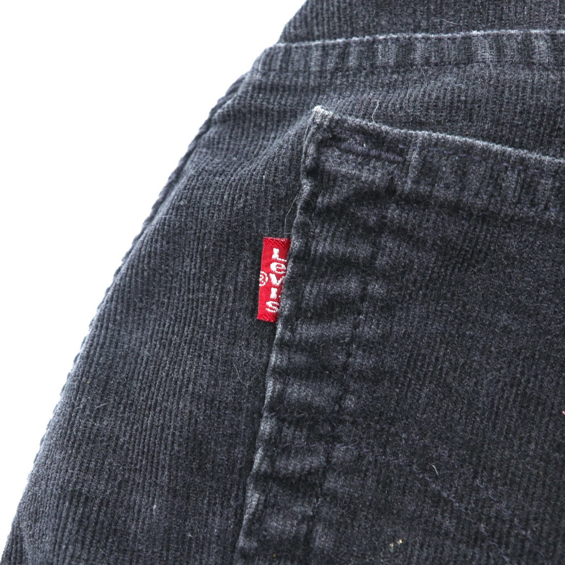 Levi's 90年代 USA製 550 リラックスフィット テーパード コーデュロイ チノパンツ L ブラック ストレッチ RELAXED FIT TAPERED LEG