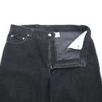 Levi's 90年代 USA製 550 リラックスフィット テーパード コーデュロイ チノパンツ L ブラック ストレッチ RELAXED FIT TAPERED LEG