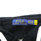 Polo Ralph Lauren ジップパーカー 2XL ブラック TALONジップ 裏起毛 スモールポニー刺繍 ビッグサイズ