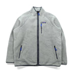 Patagonia レトロパイル フルジップ フリースジャケット 2XL グレー 胸ポケット 22801