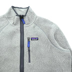 Patagonia レトロパイル フルジップ フリースジャケット 2XL グレー 胸ポケット 22801