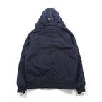 Woolrich N-2B Flight Jacket Padded Bomber Jacket, Size L, Navy, Short Length, Nylon Rabbit Hoodie, Faux Fur