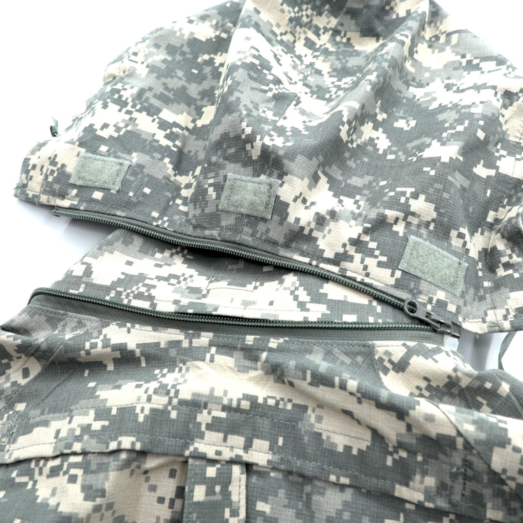 Vintage US ARMY FREE EWOL Hoodie, Large, ACU/UCP Digital Camo, Military Jacket, GORE-TEX, Waterproof, Aramid, Flame Retardant, PROPPER INTERNATIONAL INC, 8415-01-577-1220