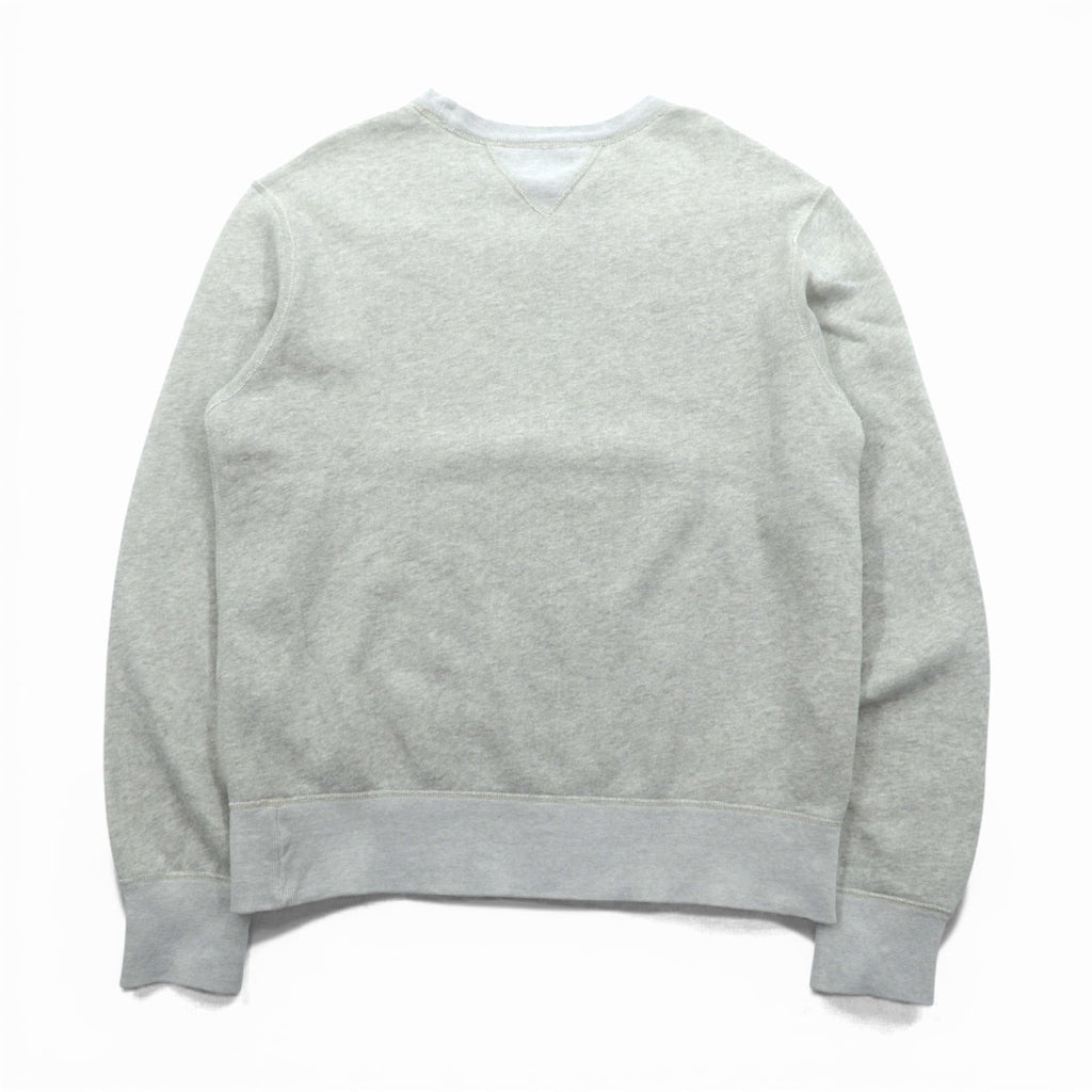 Polo Ralph Lauren Double V Print Arch Logo Sweatshirt, Large, Gray, NY ATHLETIC DEPT.