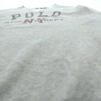 Polo Ralph Lauren Double V Print Arch Logo Sweatshirt, Large, Gray, NY ATHLETIC DEPT.