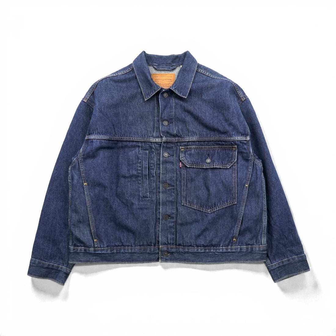 Levi's PREMIUM Big E 1st Type Trucker Jacket, Denim Medium, Indigo, Size A0638-0001