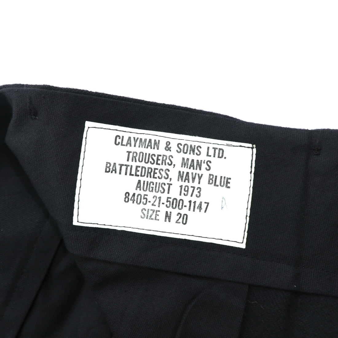 70s Vintage Military Battle Dress Trousers カナダ軍 BDU トラウザーズ パンツ L ブラック ウール 8405-21-500-1147 CLAYMAN & SONS LTD. 1973年製 70年代 カナダ製