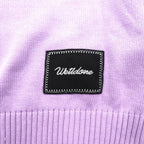 WE11DONE Smiley Printed Knit Sweater Cotton L Lavender Unused