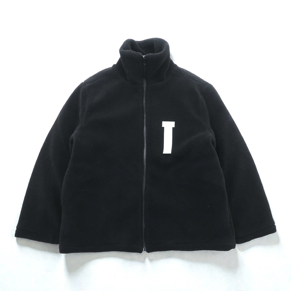 WE11DONE Stand Collar Fleece Jacket, Small, Black Padded, High Neck, WD-AG9-20-153-U-BK, Unused