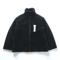 WE11DONE Stand Collar Fleece Jacket, Small, Black Padded, High Neck, WD-AG9-20-153-U-BK, Unused