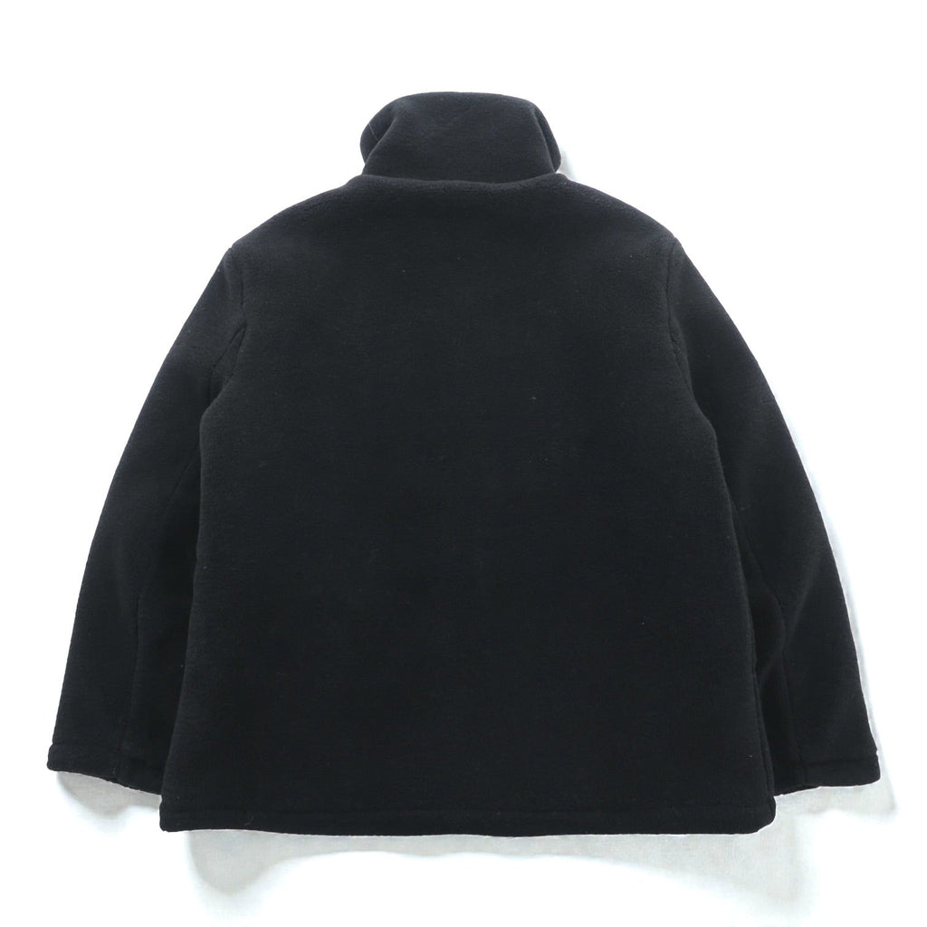 WE11DONE Stand Collar Fleece Jacket, Small, Black Padded, High Neck, WD-AG9-20-153-U-BK, Unused