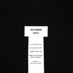 WE11DONE Stand Collar Fleece Jacket, Small, Black Padded, High Neck, WD-AG9-20-153-U-BK, Unused