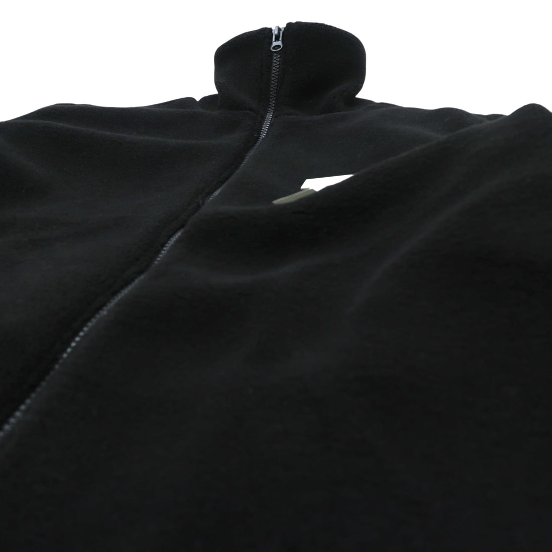 WE11DONE Stand Collar Fleece Jacket, Small, Black Padded, High Neck, WD-AG9-20-153-U-BK, Unused