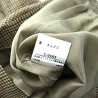 BURBERRY 90年代 日本製 ガンクラブチェック スカート M ベージュ スコットランドウール