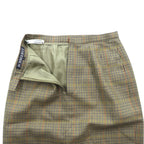 BURBERRY 90年代 日本製 ガンクラブチェック スカート M ベージュ スコットランドウール