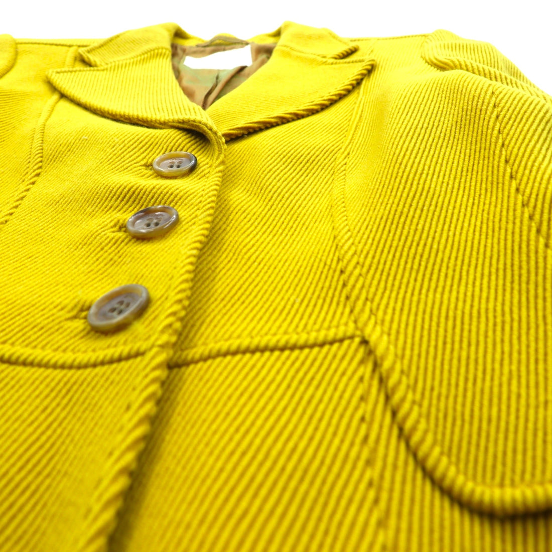 Brioni イタリア製 コーデュロイ 3B テーラードジャケット ブレザー L イエロー ウール