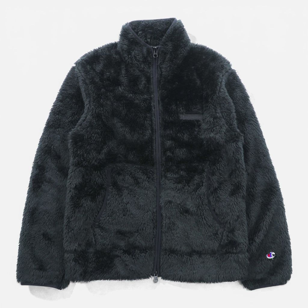 Champion シェルパ  フリースジャケット M ブラック スタンドカラー Sonny Label 別注 C8-U613
