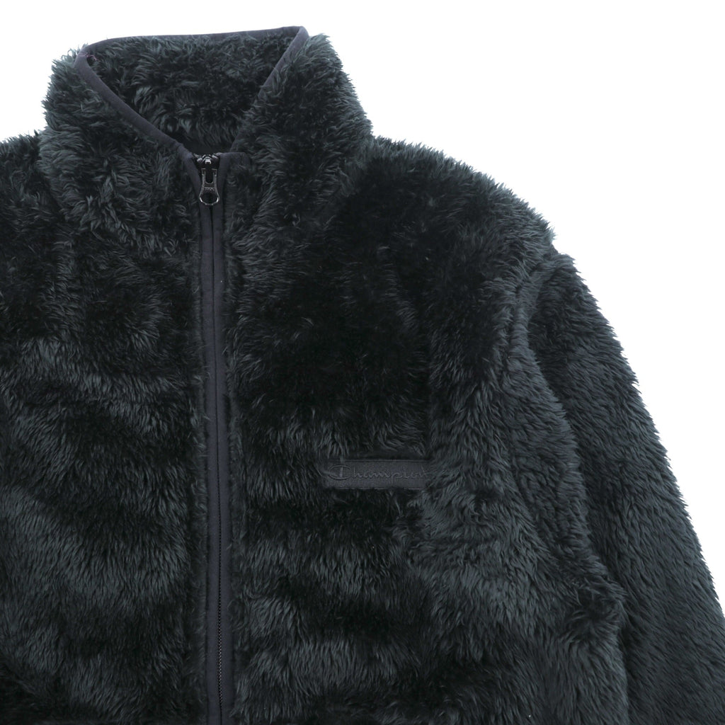 Champion シェルパ  フリースジャケット M ブラック スタンドカラー Sonny Label 別注 C8-U613