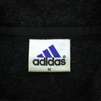 adidas 90年代 デサント社製 フリースジャケット M ブラック スタンドカラー ADVENTURE 日本製