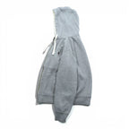 Polo Ralph Lauren 90s Reverse Weave Zip Hoodie, Size M, Gray, Small Pony Embroidery, Thermal Lining